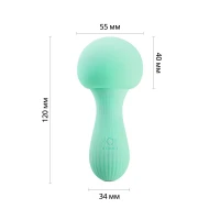 Вібромасажер Otouch MUSHROOM Teal, 7 режимів, функція нічника, технологія «старт-стоп» — Просмотреть изображение 2