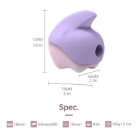 Вакуумний кліторальний смарт-стимулятор Magic Motion Unicorn Purple з вібрацією — Просмотреть изображение 4