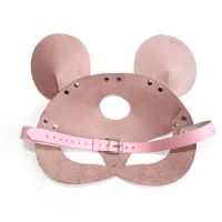 Шкіряна маска мишки Art of Sex - Mouse Mask, колір Рожевий — Переглянути зображення 4