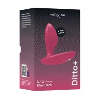 Анальна смарт-вібропробка We-Vibe Ditto+ Cosmic Pink, 10 режимів, пульт ДК — Переглянути зображення 18