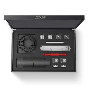БДСМ-набір LOCKINK Teasing & Impact-Play Set, чорний, маска, кляп, затискачі для сосків, тиклер, шльопалка
