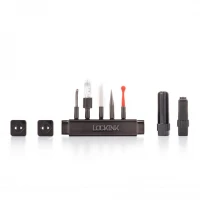 БДСМ-набір LOCKINK Teasing &amp; Impact-Play Set, чорний, маска, кляп, затискачі для сосків, тиклер, шльопалка — Просмотреть изображение 2