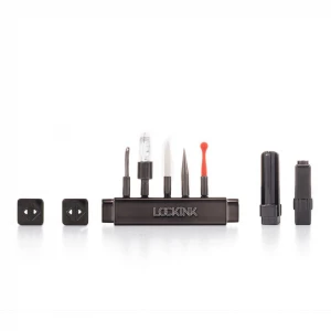 БДСМ-набір LOCKINK Teasing & Impact-Play Set, чорний, маска, кляп, затискачі для сосків, тиклер, шльопалка