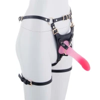 Страпон LOCKINK SEVANDA Queen Sheba Strapon Pink Dildo, регульовані кріплення, силіконовий дилдо — Переглянути зображення 2