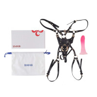 Страпон LOCKINK SEVANDA Queen Sheba Strapon Pink Dildo, регульовані кріплення, силіконовий дилдо — Переглянути зображення 7