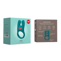 Ерекційне віброкільце з подвійною стимуляцією клітора Fun Factory NŌS deep sea blue, 2 мотори — Просмотреть изображение 6