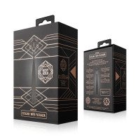 Нашийник с флогером Rosy Gold - Collar with Flogger - Black — Переглянути зображення 7