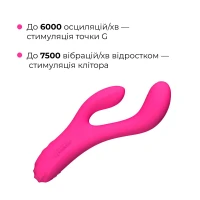 Осцилювальний смарт вібратор-кролик для точки G Lovense Osci 3, підігрів — Переглянути зображення 6
