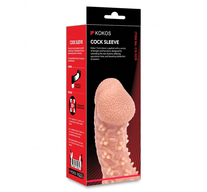 Насадка на член Kokos Cock Sleeve CS 009 L
