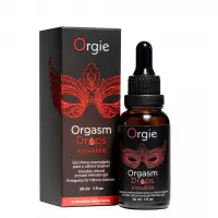 Збуджувальні краплі для клітора Orgie Orgasm Drops Kissable, 30 мл, тепло-холод, смак яблука — Переглянути зображення 1