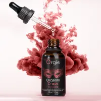 Збуджувальні краплі для клітора Orgie Orgasm Drops Kissable, 30 мл, тепло-холод, смак яблука — Переглянути зображення 4