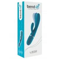 Вібратор-кролик Liebe Bend It Plus Ocean Blue, гнучкий, 2 мотори, 10 режимів — Просмотреть изображение 3