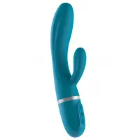 Вібратор-кролик Liebe Bend It Plus Ocean Blue, гнучкий, 2 мотори, 10 режимів — Просмотреть изображение 1