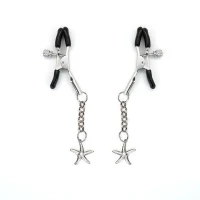 Затискачі для сосків Liebe Seele Starfish Nipple Clamps Silver, підвіска морська зірка — Переглянути зображення 1