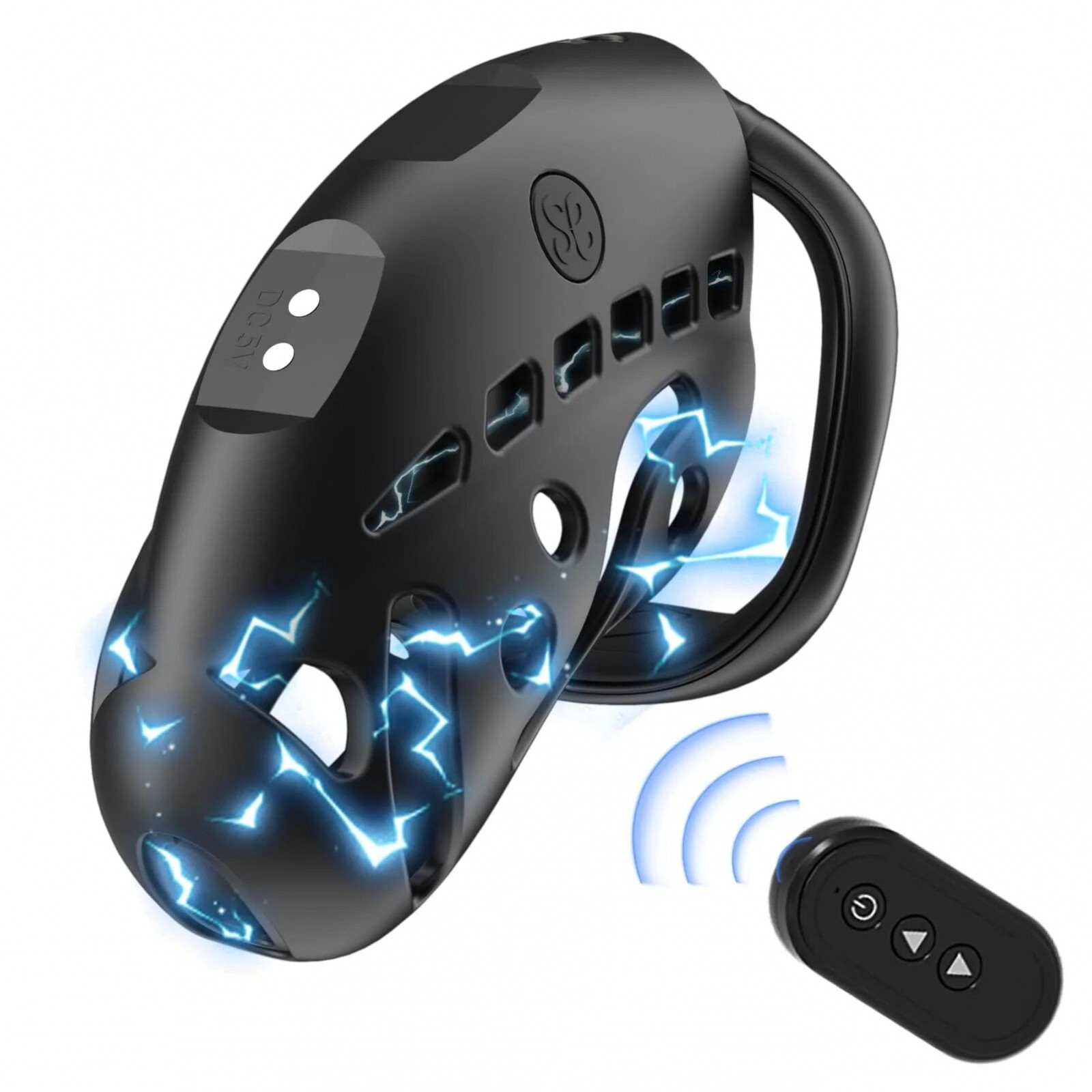 Клетка для члена с электростимуляцией LOCKINK SEVANDA Nautilus Estim Chastity Cage