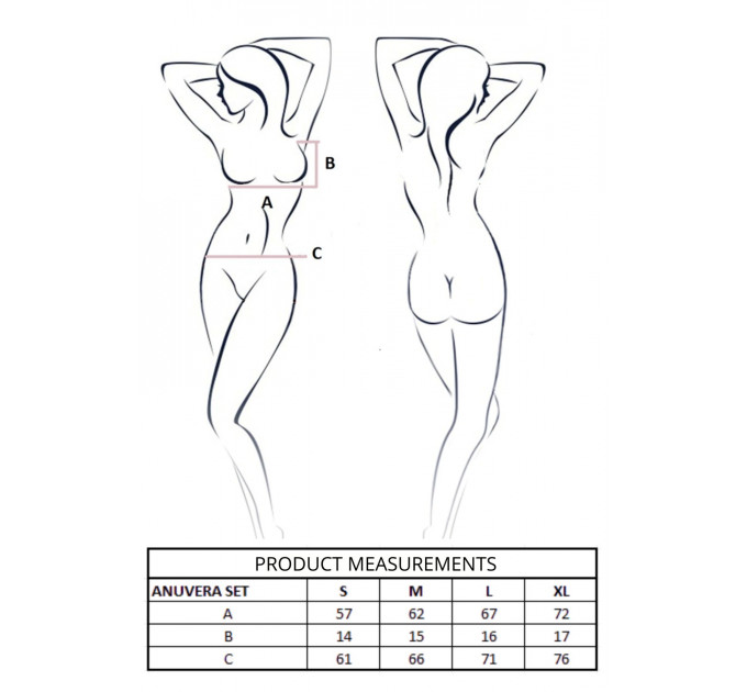 Комплект Passion ANUVERA SET black S