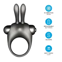 Набір Orgie Vibe Bunny: рідкий вібратор та ерекційне віброкільце — Просмотреть изображение 4
