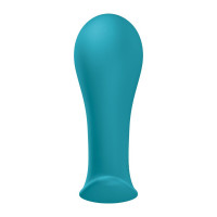 Анальна пробка Fun Factory BOOTIE L Aquamarine, діаметр 3,8 см, тонкий обмежувач — Переглянути зображення 4