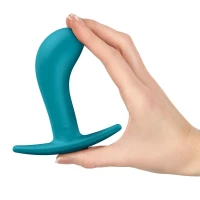 Анальна пробка Fun Factory BOOTIE L Aquamarine, діаметр 3,8 см, тонкий обмежувач — Просмотреть изображение 5