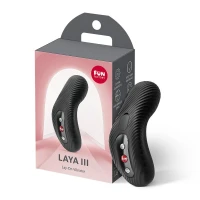 Накладний вібратор Fun Factory LAYA III Black, ефект постукування пальцем — Переглянути зображення 3
