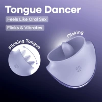 Вібростимулятор для клітора Satisfyer Tongue Dancer з язичком — Просмотреть изображение 6