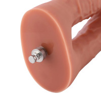 Двойной фаллоимитатор для секс-машин Hismith Silicone Double Penetrator Dildo, система KlicLok — Просмотреть изображение 8
