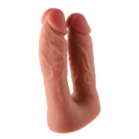 Двойной фаллоимитатор для секс-машин Hismith Silicone Double Penetrator Dildo, система KlicLok — Просмотреть изображение 4