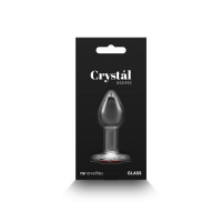 Скляна анальна пробка NS Novelties Crystal - Desires - Red Heart - Small — Просмотреть изображение 4