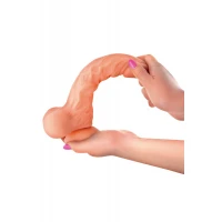 Фалоімітатор із рухомою крайньою плоттю Real Body — Real Brad, діаметр 4 см, TPE — Переглянути зображення 4
