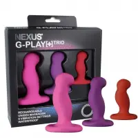 Набір вібромасажерів простати Nexus G-Play Trio Plus, макс діаметр 2,3-3,0-3,5 см, для новачків — Переглянути зображення 1