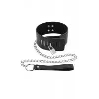 Нашийник з повідцем Fetish Tentation Padlock and Leash — Переглянути зображення 1
