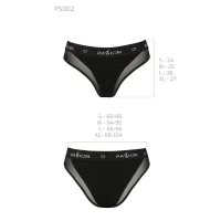 Трусики з прозорою вставкою Passion PS002 PANTIES M, black — Переглянути зображення 6