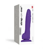 Реалістичний фалоімітатор Strap-On-Me SOFT REALISTIC DILDO Violet - Size M — Переглянути зображення 3