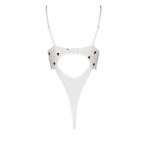 Еротичний боді з малюнком Passion LOVELIA BODY XXL/XXXL, white — Переглянути зображення 6