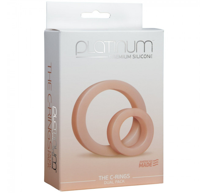 Набір ерекційних кілець Doc Johnson Platinum Premium Silicone — The C-Rings — White