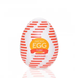 Мастурбатор-яйце Tenga Egg Tube, рельєф з поздовжніми лініями