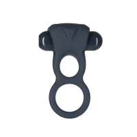 Подвійне ерекційне кільце з вібрацією Lux Active-Triad - Vibrating Dual Cock Ring, пульт ДК — Переглянути зображення 1