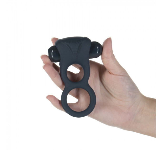 Подвійне ерекційне кільце з вібрацією Lux Active-Triad - Vibrating Dual Cock Ring, пульт ДК