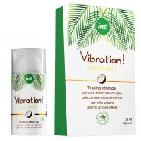 Рідкий вібратор Intt Vibration Coconut Vegan (15 мл),  дуже смачний, діє до 30 хвилин — Переглянути зображення 1