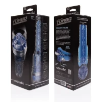 Мастурбатор Fleshlight Turbo Core Blue Ice, оральний секс (глибоке горло) — Переглянути зображення 4