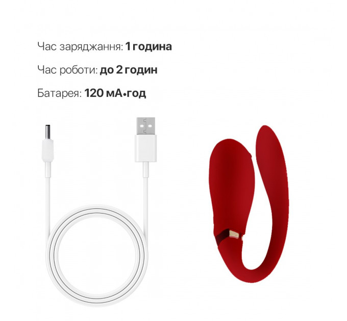 Смартвібратор для пар Zalo — Fanfan Bright Red