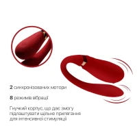 Смартвібратор для пар Zalo — Fanfan Bright Red — Переглянути зображення 5