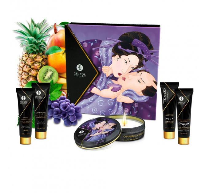 Подарочный набор Shunga Geishas Secrets – Exotic Fruits для шикарной ночи вдвоем