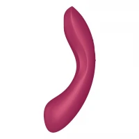 Вакуумний стимулятор з вібрацією Satisfyer Curvy Trinity 1 Red, іграшка 3в1 — Переглянути зображення 2