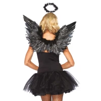 Крила чорного ангела Leg Avenue Angel Accessory Kit Black, крила, німб — Просмотреть изображение 2