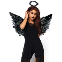 Крила чорного ангела Leg Avenue Angel Accessory Kit Black, крила, німб — Просмотреть изображение 1