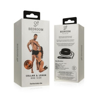 Нашийник з повідцем Bedroom Fantasies: Faux Leather Collar &amp; Chain — Переглянути зображення 9