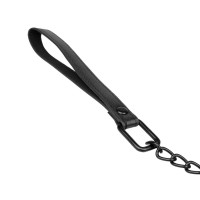Ошейник с поводком Bedroom Fantasies: Faux Leather Collar & Chain
