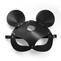 Шкіряна маска мишки Art of Sex - Mouse Mask, колір Чорний — Просмотреть изображение 3