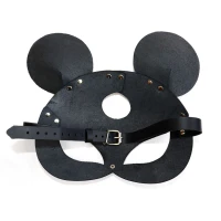 Шкіряна маска мишки Art of Sex - Mouse Mask, колір Чорний — Просмотреть изображение 4
